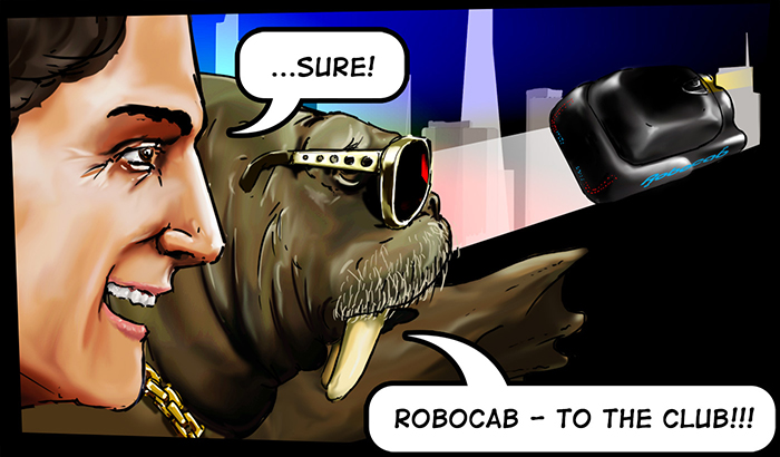 Robocab – to the club!